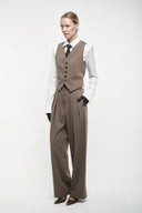 Tailored Suit Trousers - Khaki