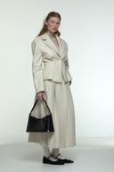 Patent leather handbag