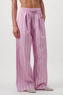 Drawstring Cotton Trousers - Pink