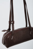Leather Shoulder Bag - Brown