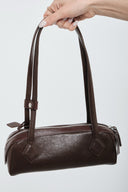 Leather Shoulder Bag - Brown