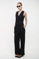 Tailored Suit Trousers - Navy