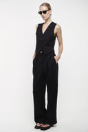 Tailored Suit Trousers - Navy