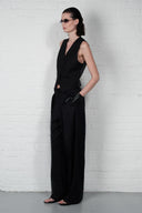 Tailored Suit Trousers - Navy