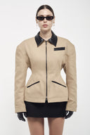 Hourglass Jacket - Beige