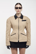 Hourglass Jacket - Beige