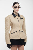 Hourglass Jacket - Beige