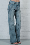 Dirty Wash Flare Denim