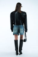 Vegan Leather Biker Jacket