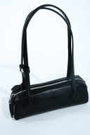 Shoulder leather bag - Black