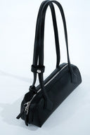 Shoulder leather bag - Black