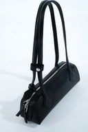 Leather Shoulder Bag - Black