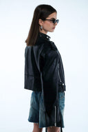 Vegan Leather Biker Jacket