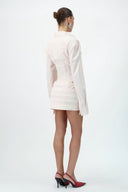 Corset Shirt Dress - Blush Pink