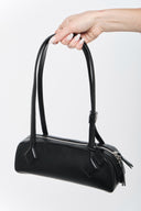 Leather Shoulder Bag - Black