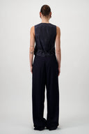 Tailored Suit Trousers - Navy