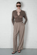 Pleated Suit Trousers