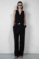 Tailored Suit Trousers - Navy