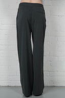 Straight-Leg Pinstripe Trousers - Grey
