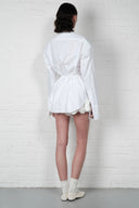 Structured Padded Shirt - White