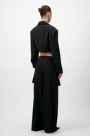 Pleated skirt trousers