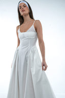 Maxi poplin dress