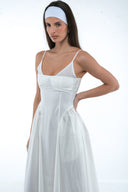 Maxi poplin dress