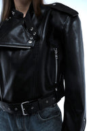Vegan Leather Biker Jacket