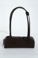Leather Shoulder Bag - Brown