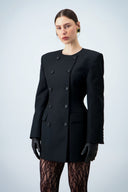 Buttoned blazer dress