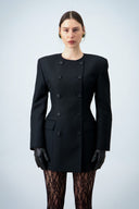 Buttoned blazer dress