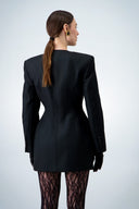 Buttoned blazer dress