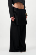Pleated skirt trousers