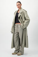 Drawstring Linen Trousers - Pale Kahki