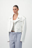 Faux Leather Biker Jacket