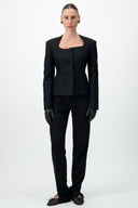 Structured Wool-Blend Jacket