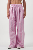 Drawstring Cotton Trousers - Pink