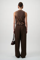 Tailored Suit Vest - Brown