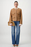 Buttoned Suede Jacket