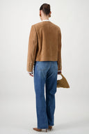 Buttoned Suede Jacket