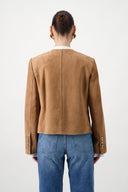 Buttoned Suede Jacket