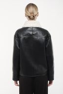 Aviator leather jacket