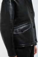 Aviator leather jacket