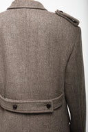 Herringbone Oversized Wool Coat