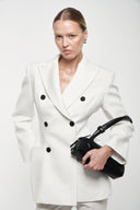 Leather Shoulder Bag - Black