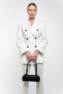 Leather Shoulder Bag - Black