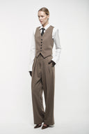 Tailored Suit Trousers - Khaki