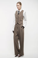 Tailored Suit Trousers - Khaki