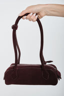 Suede bag - Burgundy
