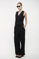 Tailored Suit Trousers - Navy